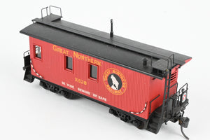 HO Brass Oriental Limited GN - Great Northern 25 Foot Yard Service Caboose Custom Painted & Weathered WRONG BOX