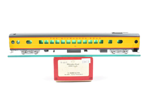 HO Brass Soho MILW - Milwaukee Road #480 Coach 