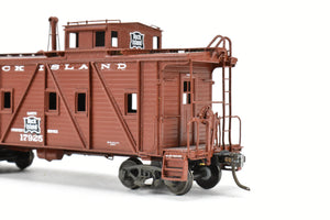 HO Brass OMI - Overland Models, Inc. CRI&P - Rock Island Outside Braced Wood Caboose CP No.17925 w/Replacement Trucks