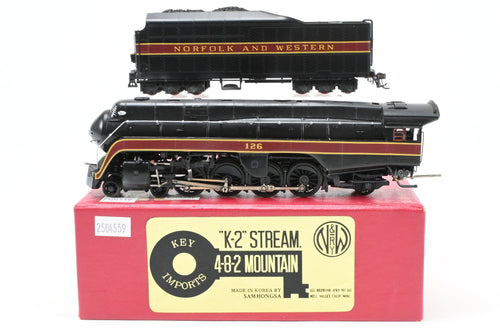HO Brass Key Imports N&W - Norfolk & Western K-2 4-8-2 Streamlined Mountain Custom Painted