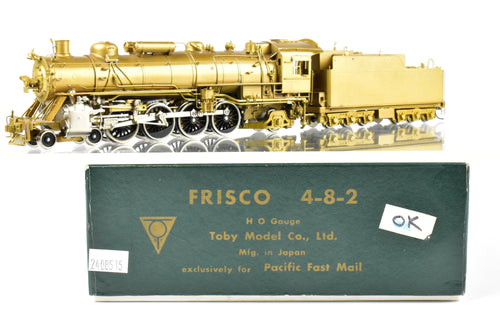 HO Brass PFM - Toby SLSF - Frisco 4-8-2 Mountain w/Plated Cylinder Covers