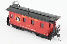 Load image into Gallery viewer, HO Brass Oriental Limited GN - Great Northern 25 Foot Yard Service Caboose Custom Painted &amp; Weathered WRONG BOX
