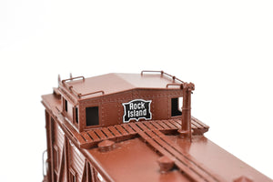 HO Brass OMI - Overland Models, Inc. CRI&P - Rock Island Outside Braced Wood Caboose CP No.17925 w/Replacement Trucks