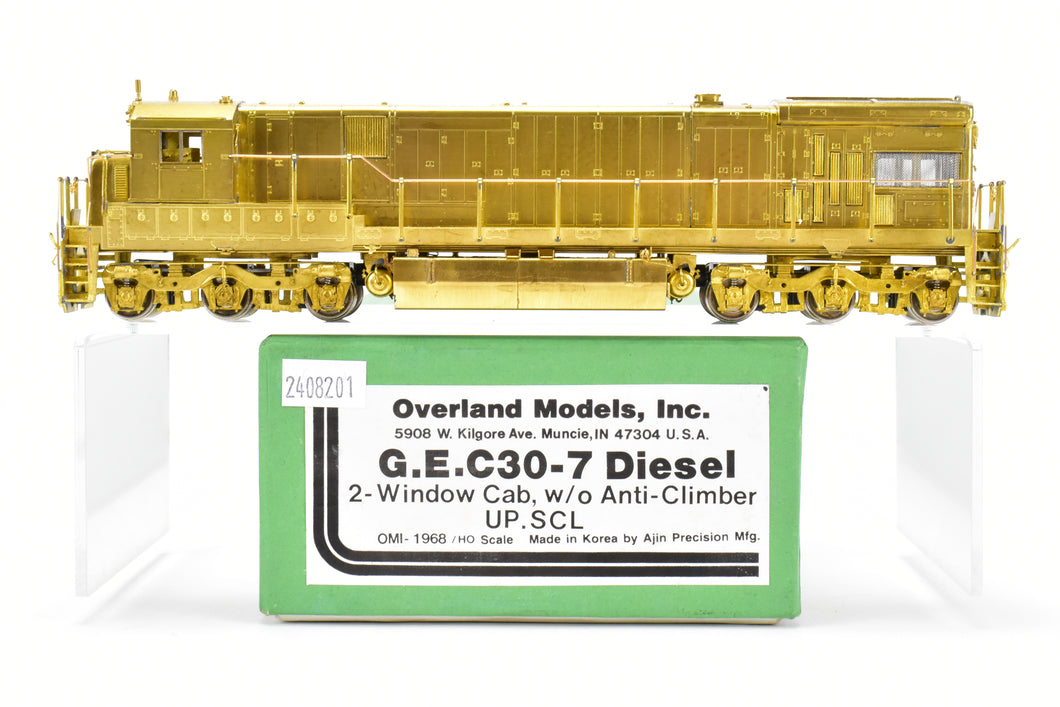 HO Brass OMI - Overland Models Inc. SCL/UP - Seaboard Coast Line/Union Pacific GE C30-7, 2 - Window Cab, w/o Anti-Climber