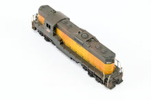 Load image into Gallery viewer, N Brass Hallmark Models C&amp;NW - Chicago &amp; North Western EMD GP-9 Standard Version with Removable Dynamic Brakes Custom Painted &amp; Weathered No. 4514
