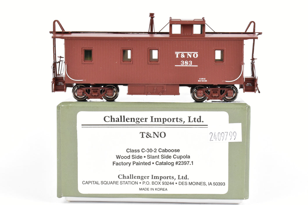 HO Brass CIL - Challenger Imports T&NO - Texas and New Orleans Class C-30-2 Caboose wood Side Slant Side Cupola FP #383