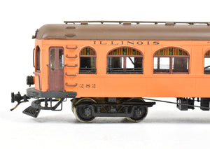 HO Brass GSB Rail Associates IT - Illinois Traction Tangerine Flyer Powered Combine Pro Painted #282