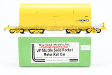 Load image into Gallery viewer, HO Brass CON OMI - Overland Models, Inc. UP - Union Pacific NASA Shuttle Solid Rocket Motor Rail Car Factory Painted No. 50024.
