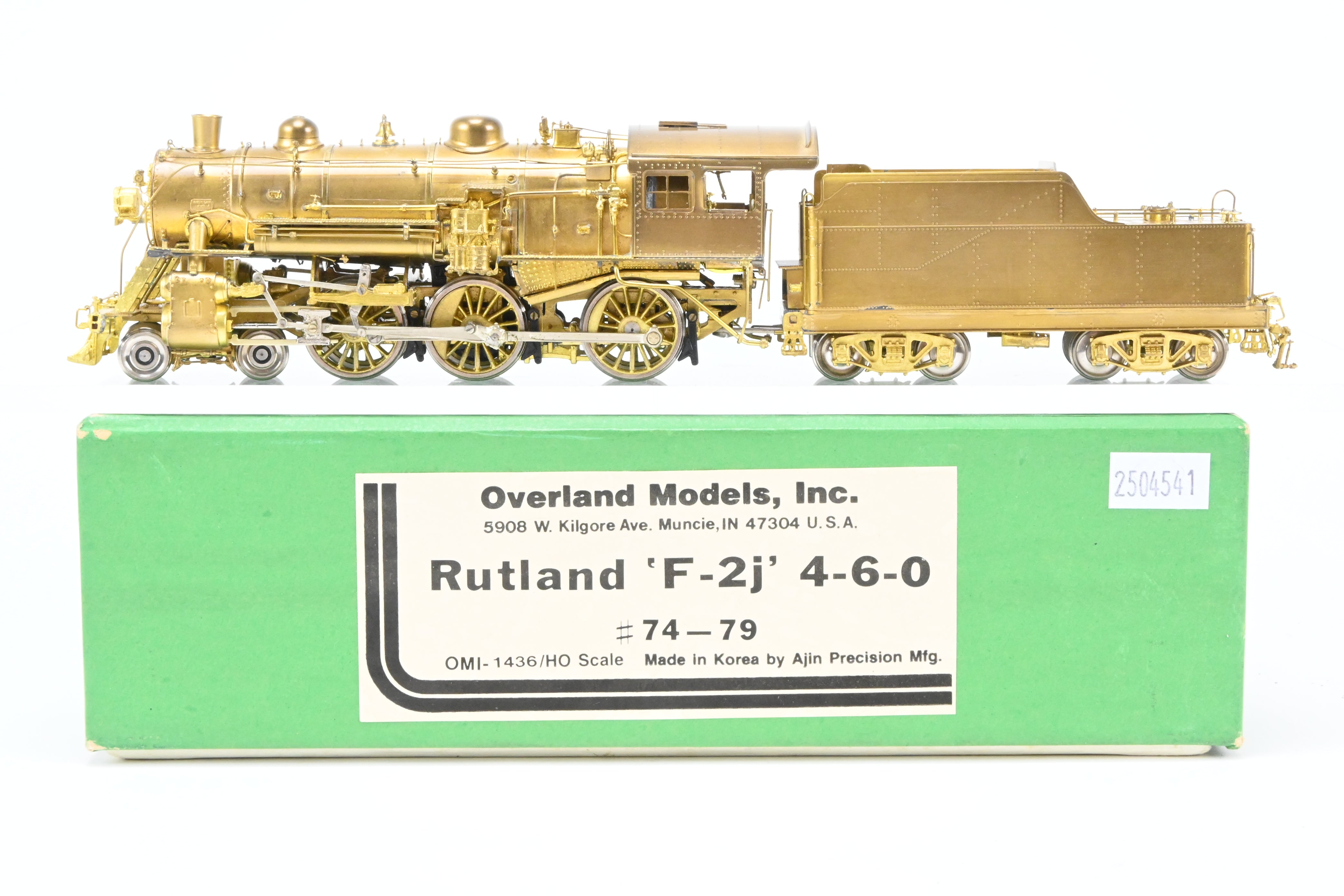 HO Brass OMI - Overland Models Inc. Rutland Railroad F-2j 4-6-0