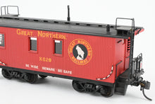 Load image into Gallery viewer, HO Brass Oriental Limited GN - Great Northern 25 Foot Yard Service Caboose Custom Painted &amp; Weathered WRONG BOX
