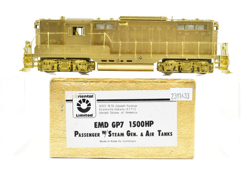 HO Brass Oriental Limited Various Roads EMD GP7 1500 HP Non-Dynamic Passenger Version 