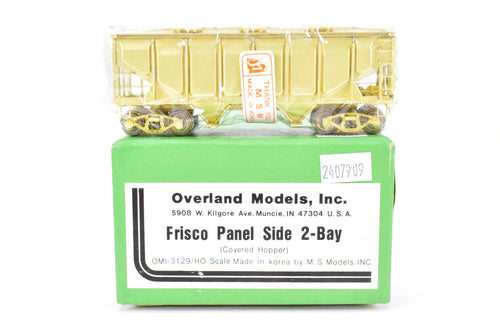 HO Brass OMI - Overland Models, Inc. SLSF - Frisco Panel Side 2-Bay Covered Hopper - New Old Stock