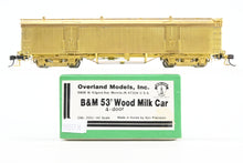 Load image into Gallery viewer, HO Brass OMI - Overland Models, Inc. B&amp;M - Boston &amp; Maine Steel 53' 4 Door Wood Milk Car
