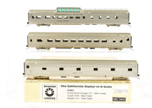 Load image into Gallery viewer, N scale Brass CON Oriental Limited CB&amp;Q/D&amp;RGW/WP CZ - California Zephyr 12-Car Set Lettered
