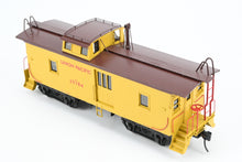 Load image into Gallery viewer, O Brass Sunset Models Third Rail UP - Union Pacific CA-1 Wood Caboose FP in Yellow/Brown No. 25784 w/Cargo Door
