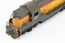 Load image into Gallery viewer, N Brass Hallmark Models C&amp;NW - Chicago &amp; North Western EMD GP-9 Standard Version with Removable Dynamic Brakes Custom Painted &amp; Weathered No. 4514
