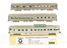 Load image into Gallery viewer, N scale Brass CON Oriental Limited CB&amp;Q/D&amp;RGW/WP CZ - California Zephyr 12-Car Set Lettered
