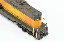 Load image into Gallery viewer, N Brass Hallmark Models C&amp;NW - Chicago &amp; North Western EMD GP-9 Standard Version with Removable Dynamic Brakes Custom Painted &amp; Weathered No. 4514
