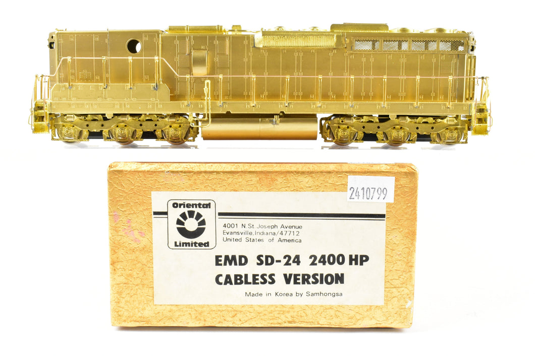 HO Brass Oriental Limited UP - Union Pacific EMD SD24B 2400 HP Cabless Version