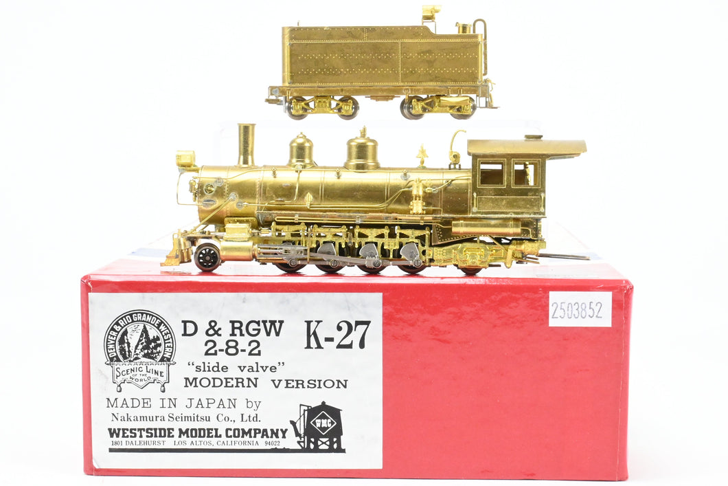 HOn3 Brass Westside Model Co. D&RGW - Denver & Rio Grande Western K-27 