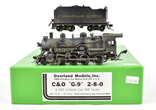 Load image into Gallery viewer, HO Brass OMI - Overland Models C&amp;O - Chesapeake &amp; Ohio G-9 2-8-0 CP &amp; Weathered, No. 1025
