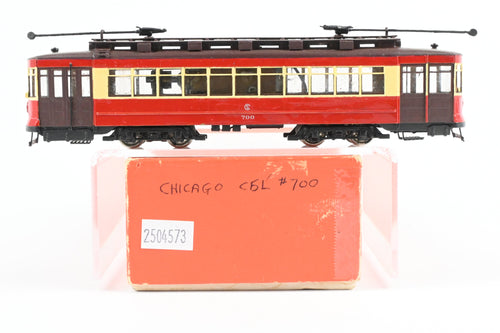 HO Brass Fairfield Models 343 CSL - Chicago Surface Lines Pullman Car Custom Painted No. 700