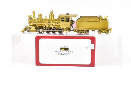 HOn3 Brass Balboa D&RGW - Denver & Rio Grande Western C-19 2-8-0 unpainted (Wrong Box Wrong label)