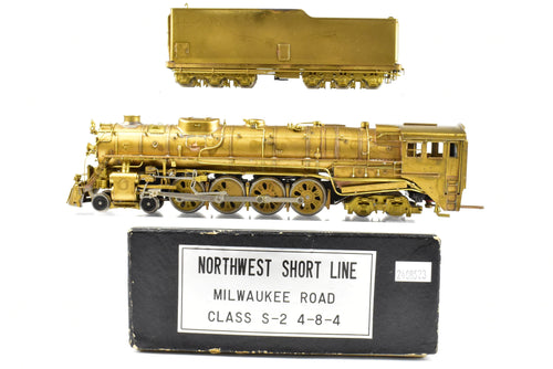HO Brass NWSL - Northwest Short Line MILW - Milwaukee Road S-2 4-8-4