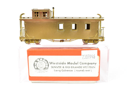 HOn3 Westside Model Co D&RGW - Denver & Rio Grande Western Caboose round roof unpainted