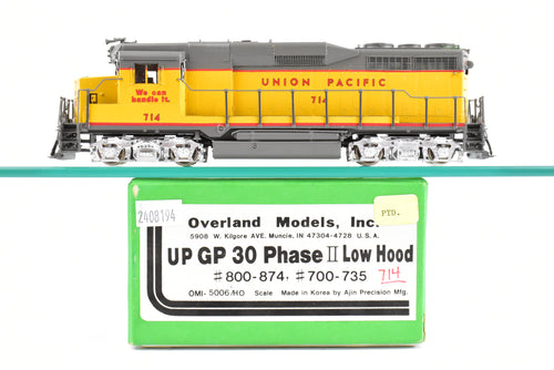 HO Brass OMI - Overland Models, Inc. UP - Union Pacific - EMD GP30 PH II Low Hood #700-735 CP #714