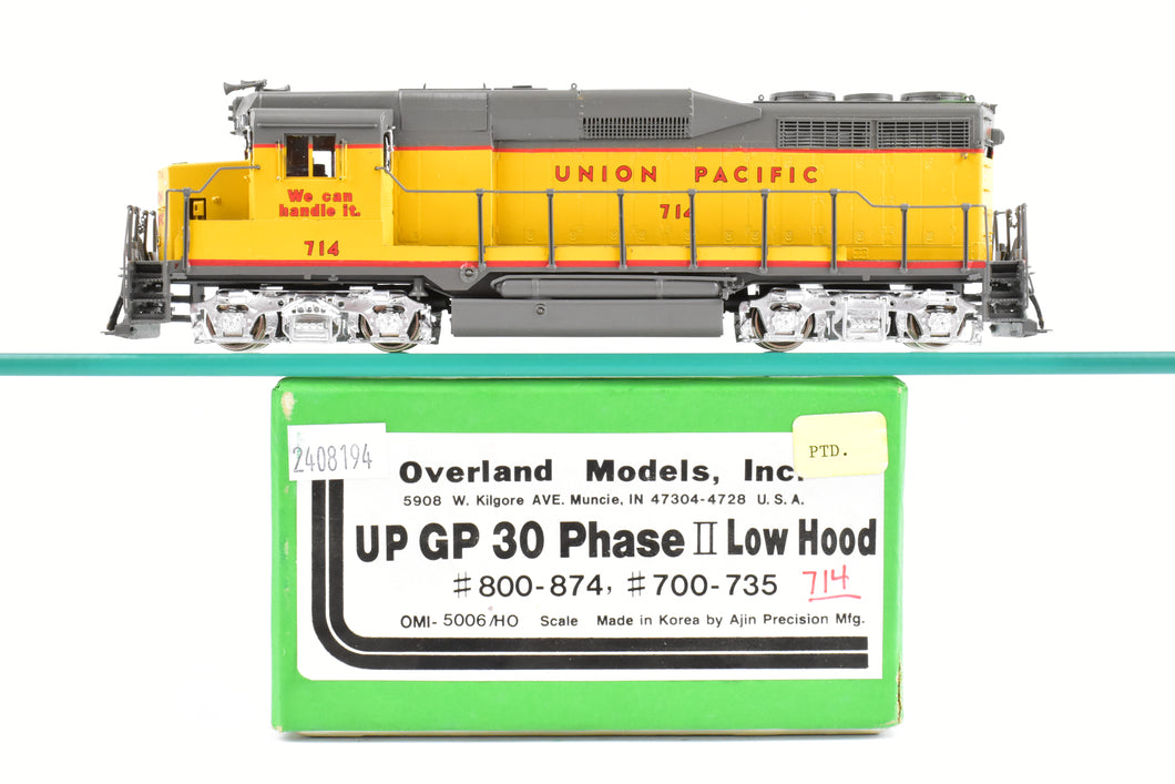 HO Brass OMI - Overland Models, Inc. UP - Union Pacific - EMD GP30 PH II Low Hood #700-735 CP #714