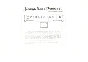 HO Brass NPP - Nickel Plate Products Virginian 116T Gondola Coal Single Car