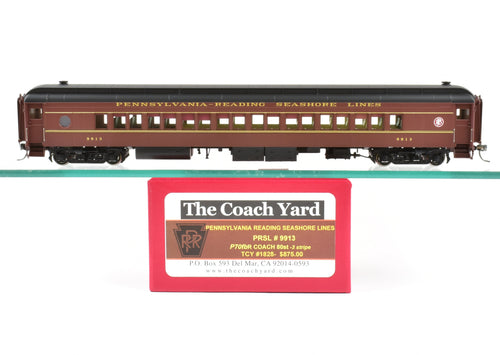 HO Brass TCY - The Coach Yard PRSL - Pennsylvania Reading Seashore Lines HW P70fbr Coach 80-Seats FP