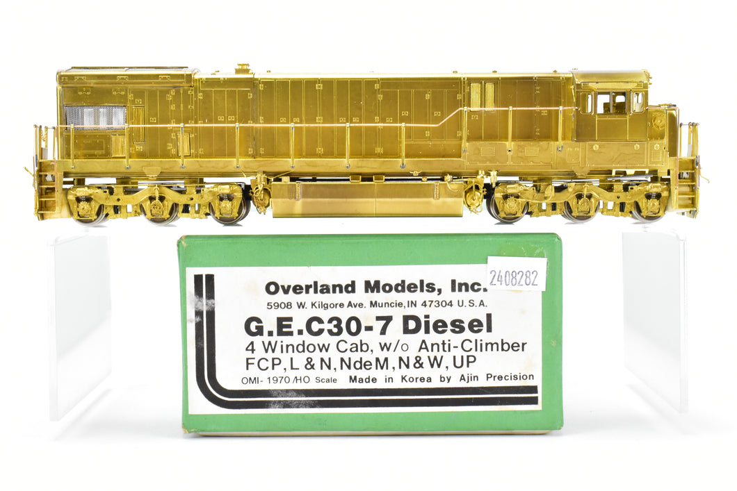 HO Brass OMI - Overland Models Inc. FCP, L&N, NdeM,  N&W, UP - GE C30-7, 4 - Window Cab, w/o Anti-Climber