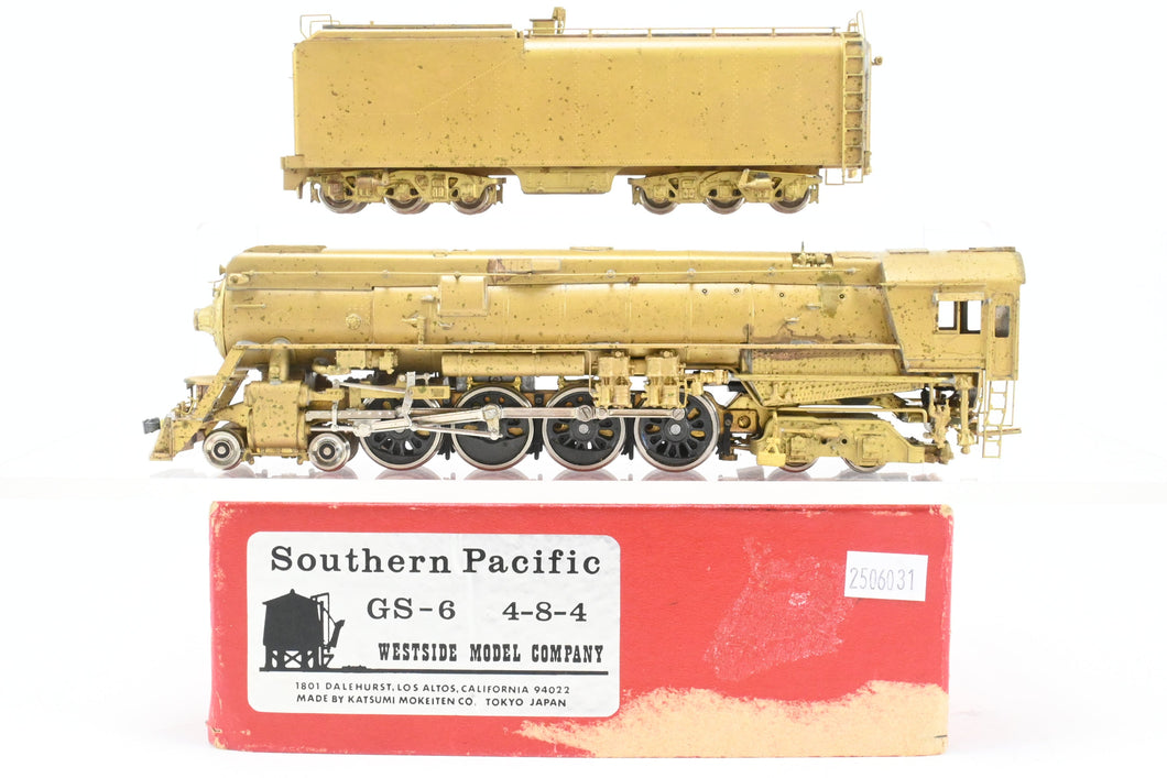 HO Brass Westside Model Co. SP - Southern Pacific Class GS-6 4-8-4 MINOR FOAM DAMAGE