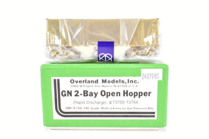 HO Brass OMI - Overland Models, Inc. GN - Great Northern 2-Bay Open Hopper (Rapid Discharge) - New Old Stock