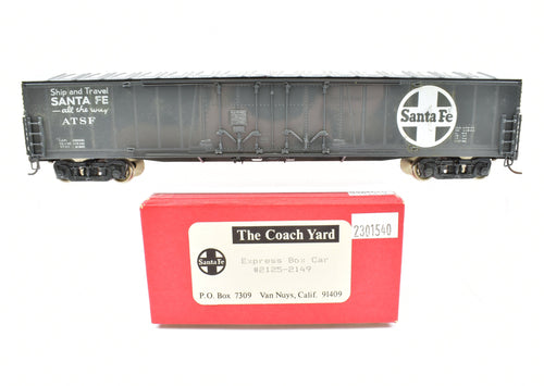 HO Brass TCY - The Coach Yard ATSF - Santa Fe #2125-2141 Express Box Car CP Grey With Decals Applied