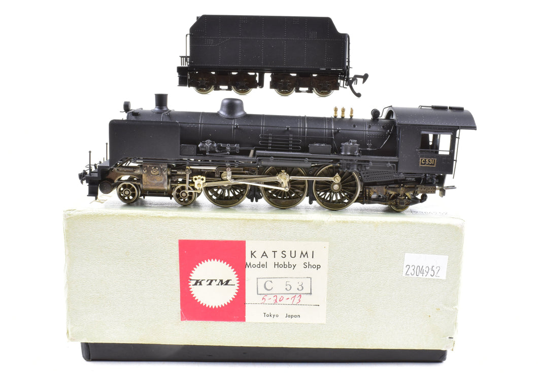 Katsumi Models H0 Japon - 2-8-2 D5 Japan Railways #51207, laiton Katsumi Models H0 Japon - 2-8-2 D5 Japan Railways #51207, laiton