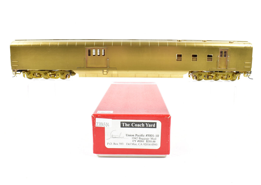 HO Brass TCY - The Coach Yard No. 0261 UP - Union Pacific 1942 Baggage-Mail No. 5801-10