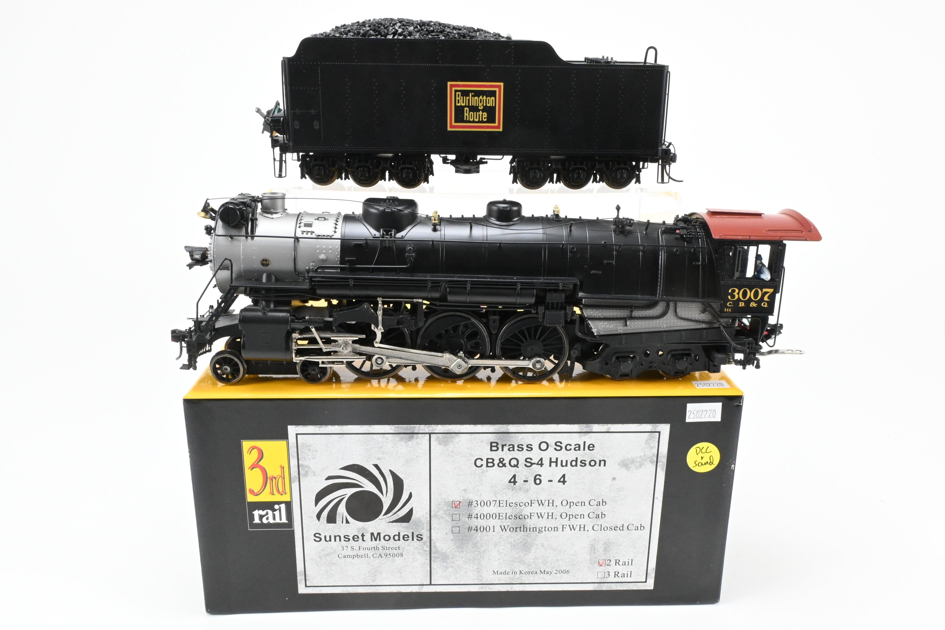 O Brass Sunset Models Third Rail CB&Q - Burlington Route S-4