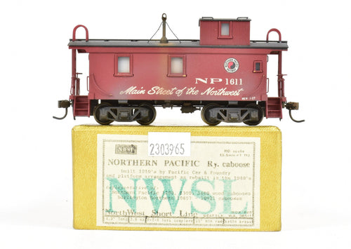 HO Brass NorthWest Short Line Wood Sided Caboose Custom painted no 1611