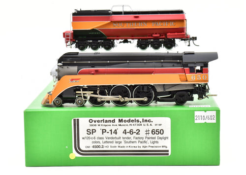 HO Brass CON OMI - Overland Models, Inc. SP - Southern Pacific Lines Class P-14 4-6-2 FP #650