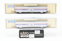 Load image into Gallery viewer, N Kato 106-3506 Amtrak Material Handling Car 2-Pack Phase III Set C-2 Nos. 1508 and 1553
