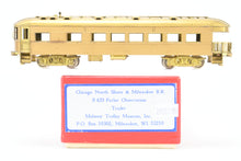 Load image into Gallery viewer, HO Brass CON MTM - Midwest Trolley Museum CNS&amp;M - North Shore Line No. 420 Parlor Observation Trailer
