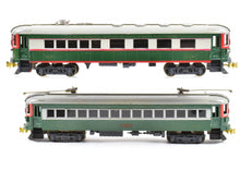 Load image into Gallery viewer, HO Brass Suydam CNS&amp;M - North Shore Line Interurban Coach 700 and Unpowered Diner Custom Painted Set of 2
