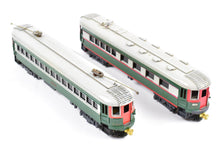 Load image into Gallery viewer, HO Brass Suydam CNS&amp;M - North Shore Line Interurban Coach 700 and Unpowered Diner Custom Painted Set of 2
