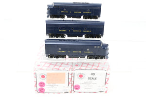 HO Stewart Hobbies C&EI – Chicago & Eastern Illinois EMD F3A/F3B/F3A Phase II Set w/ SoundTraxx Tsunami DCC and Sound