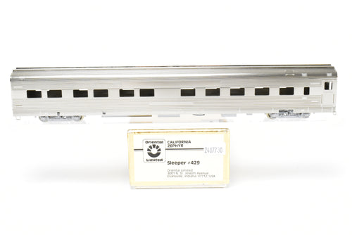 HO Brass Oriental Limited CB&Q/DRGW/WP California Zephyr Sleeper #429