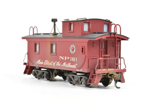 HO Brass NWSL - NorthWest Short Line NP - Northern Pacific Wood Sided Caboose Custom Painted No. 1611