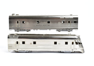 HO Brass Oriental Limited CB&Q - Burlington Route EMD EA/EB Silver King and Silver Queen Set Plated with No Lettering
